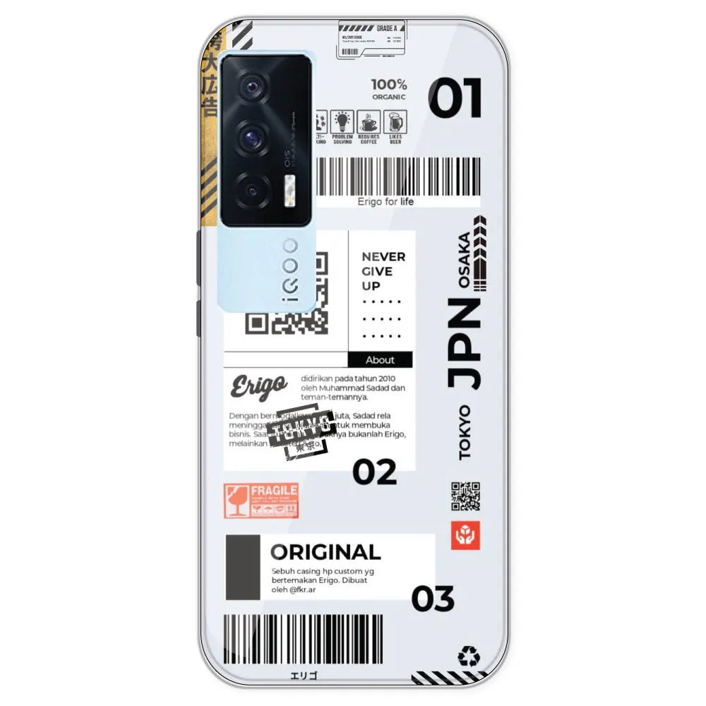 Barcode Labels - Printed Silicone Case For IQOO 7