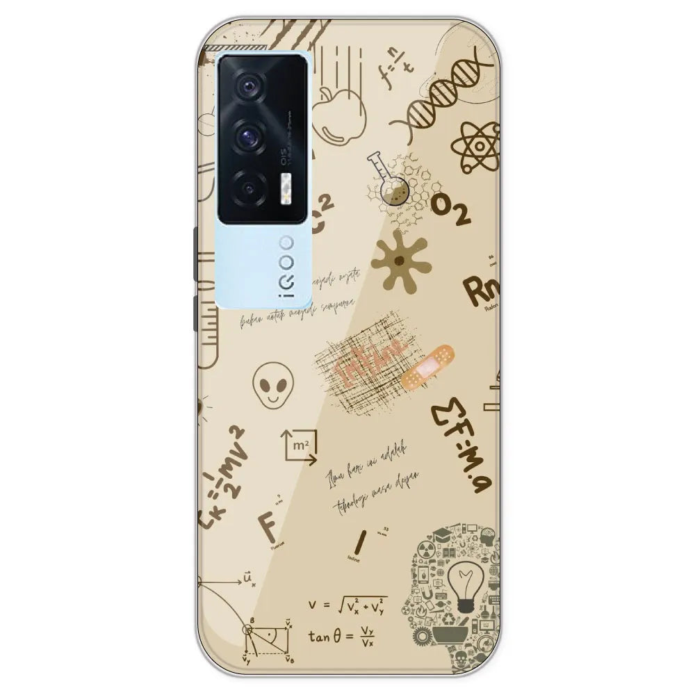 Physics Collage - Printed Silicone Case For IQOO 7