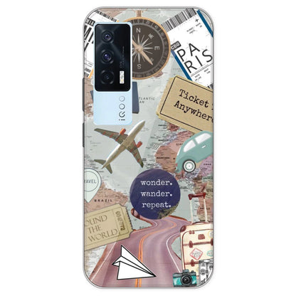 Travel Collage - Printed Silicone Case For IQOO 7