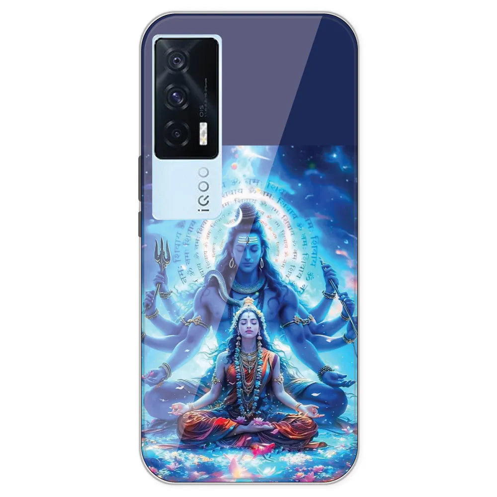 Shiv Parvati - Printed Silicone Case For IQOO 7