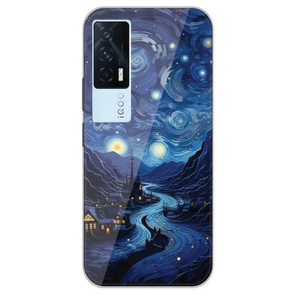 The Starry Night - Printed Silicone Case For IQOO 7