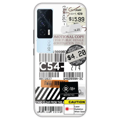Labels - Clear Printed Silicone Case For IQOO 7