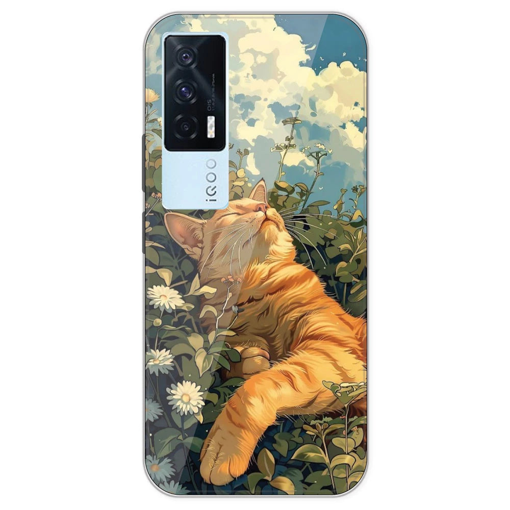Garfield Sleeping - Printed Silicone Case For IQOO 7