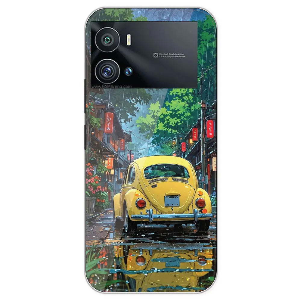 Yellow Bettle  - Printed Silicone Case For IQOO 9 Pro