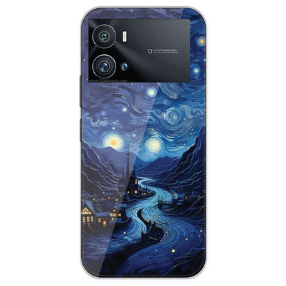 The Starry Night - Printed Silicone Case For IQOO 9 Pro