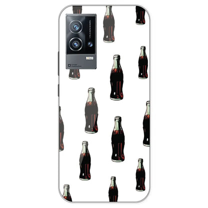 Soft Drinks - Clear Printed Silicone Case For IQOO 9