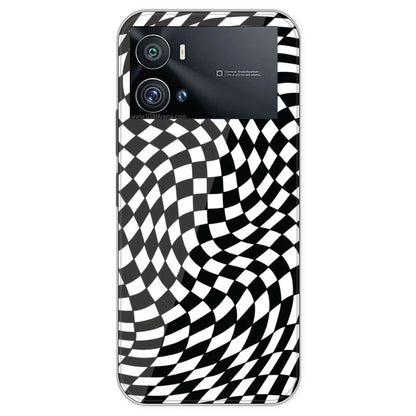 Checks - Printed Silicone Case For IQOO 9 Pro