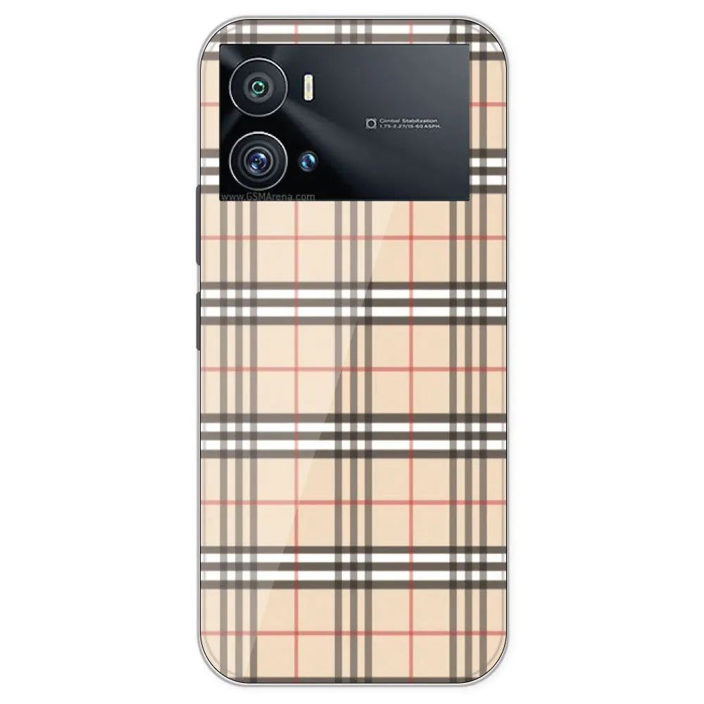 Yellow Checks - Printed Silicone Case For IQOO 9 Pro