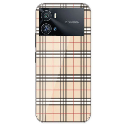 Yellow Checks - Printed Silicone Case For IQOO 9 Pro