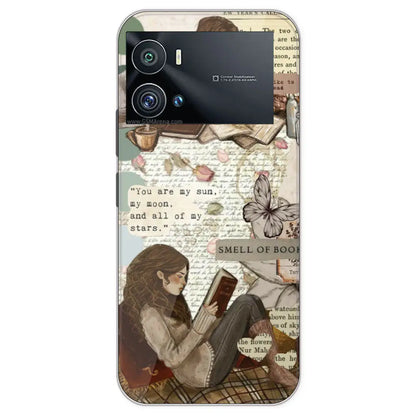 Book Collage - Printed Silicone Case For IQOO 9 Pro