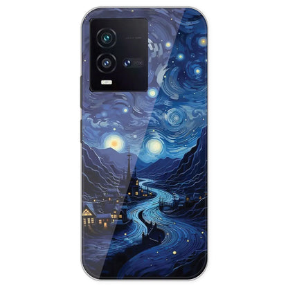 The Starry Night - Printed Silicone Case For IQOO 9SE