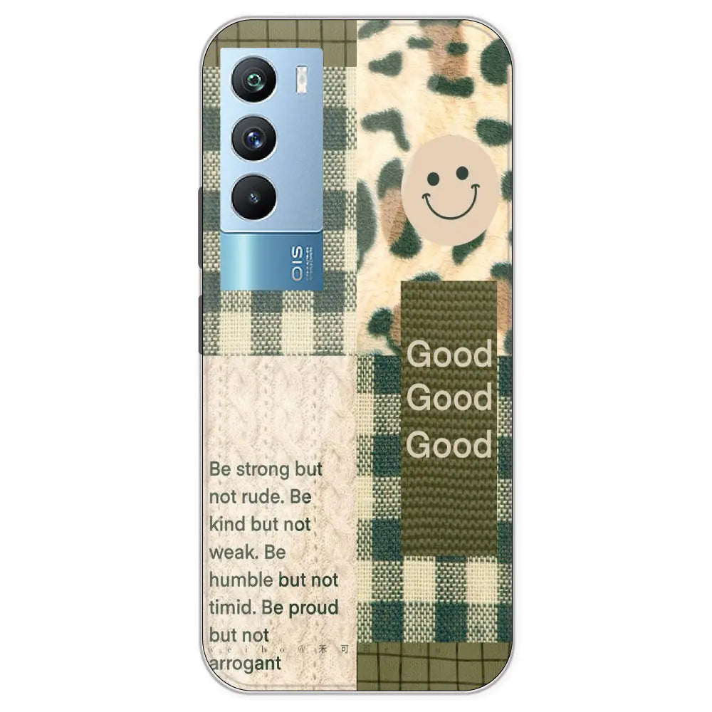 Patchwork Positivity - Printed Silicone Case For IQOO 9T
