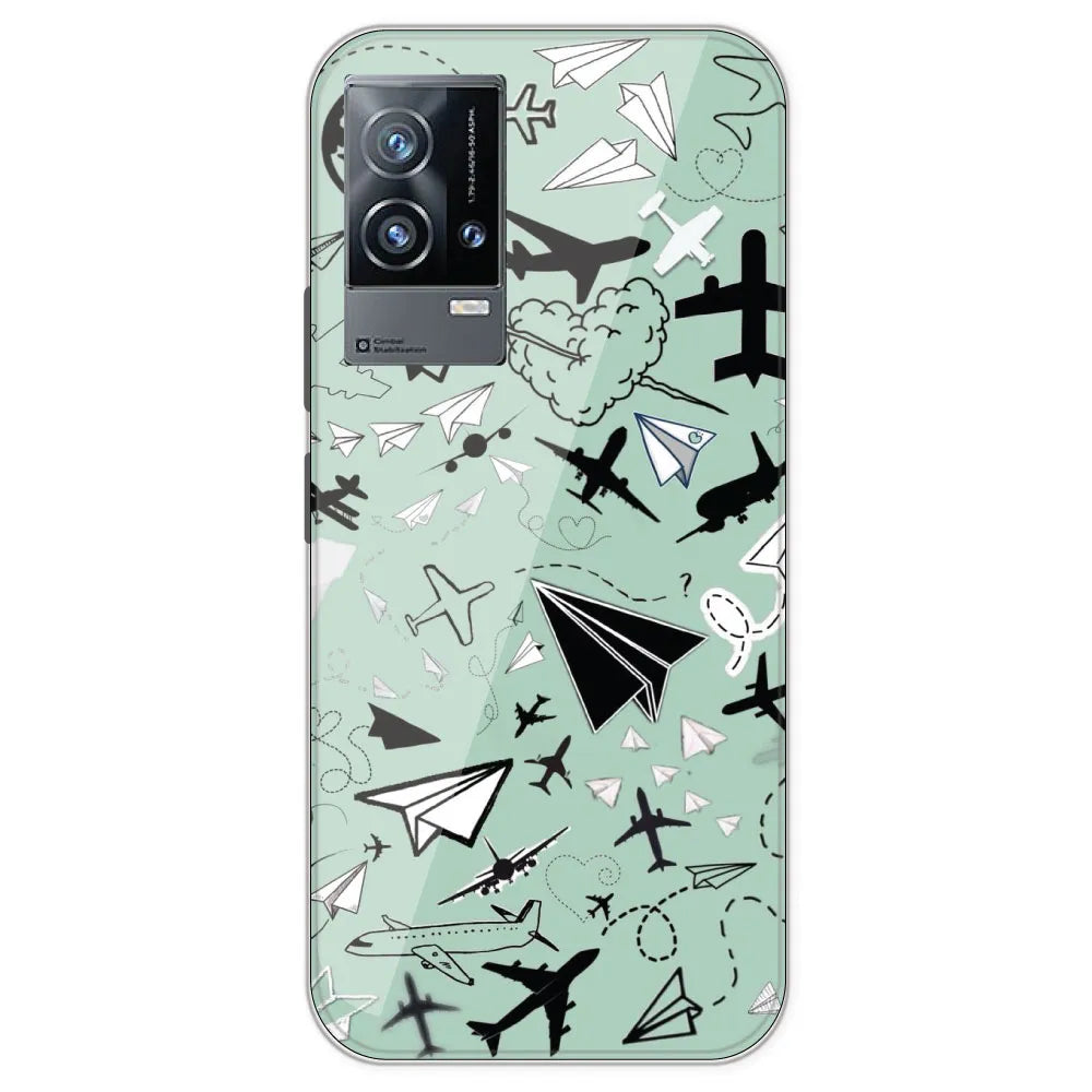 Planes - Printed Silicone Case For IQOO 9