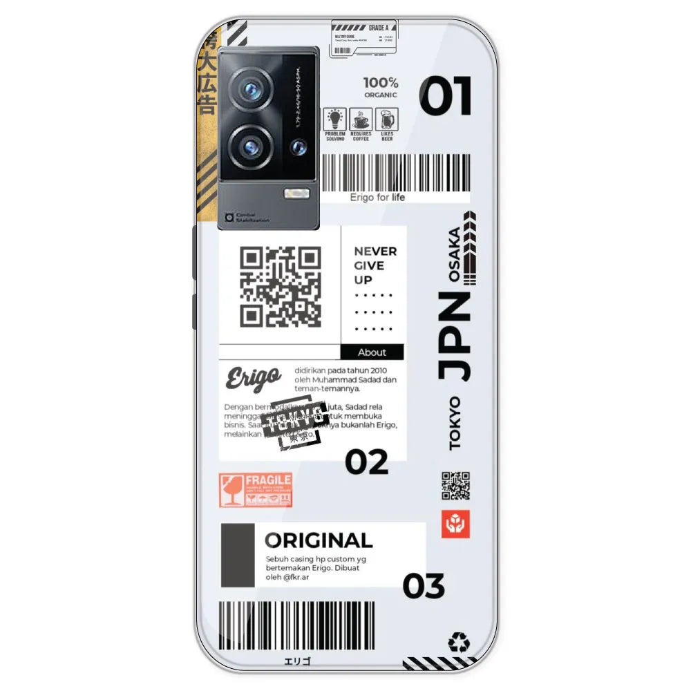 Barcode Labels - Printed Silicone Case For IQOO 9