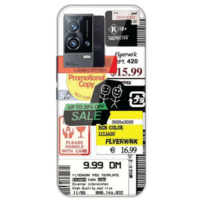 Sales - Clear Printed Silicone Case For IQOO 9