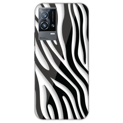 Zebra Print - Printed Silicone Case For IQOO 9