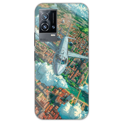 Flying Over City - Printed Silicone Case For IQOO 9