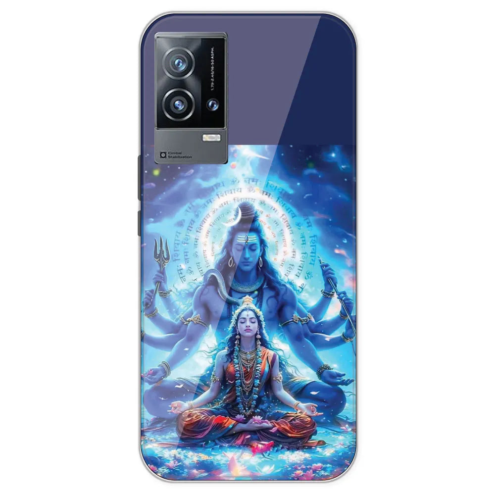Shiv Parvati - Printed Silicone Case For IQOO 9