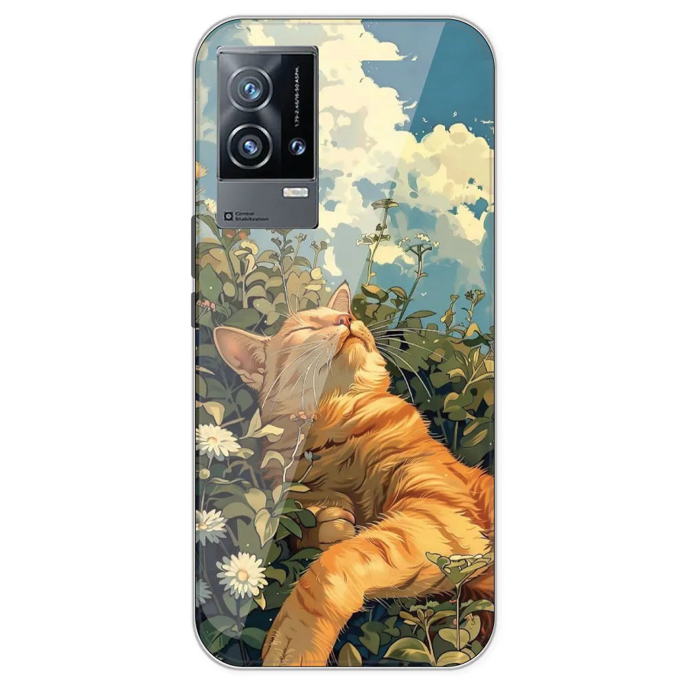 Garfield Sleeping - Printed Silicone Case For IQOO 9