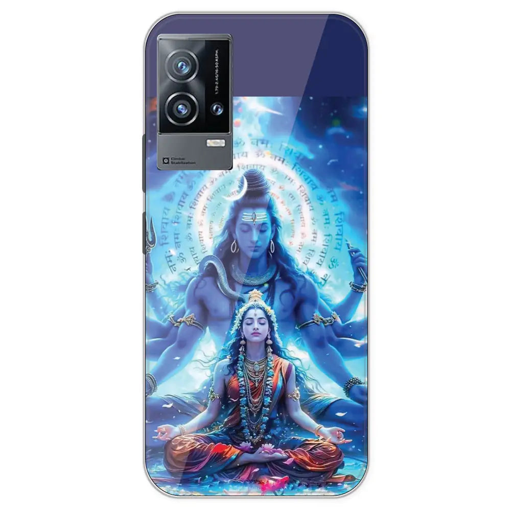 Shiv Parvati - Printed Silicone Case For IQOO 9