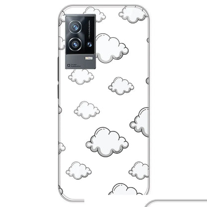 Clouds - Clear Printed Silicone Case For IQOO 9