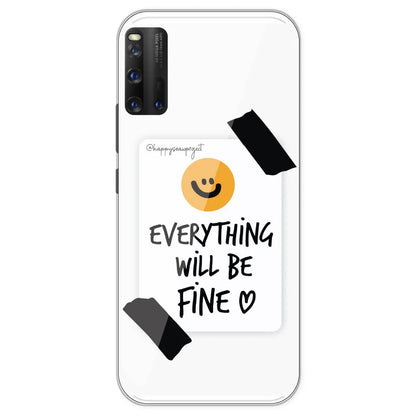 Everything Will Be Fine - Clear Printed Silicone Case For IQOO 9