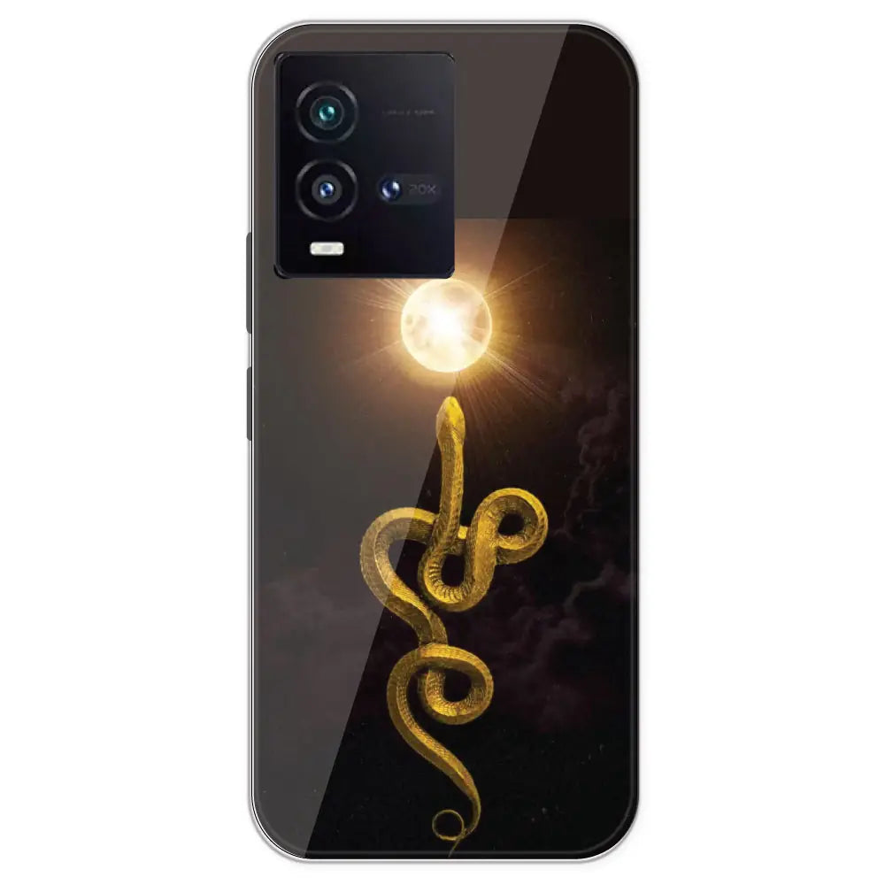 Golden Serpent - Printed Silicone Case For IQOO 9SE