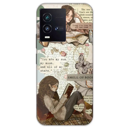 Book Collage - Printed Silicone Case For IQOO 9SE