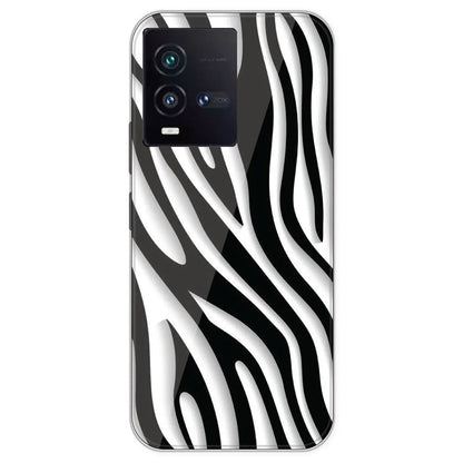Zebra Print - Printed Silicone Case For IQOO 9SE