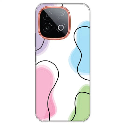Rainbow Cow Print - Clear Printed Silicone Case For IQOO Neo 10