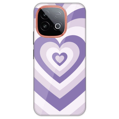 Dark Purple Hearts - Printed Silicone Case For IQOO Neo 10