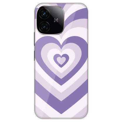 Dark Purple Hearts - Printed Silicone Case For IQOO Neo 10R
