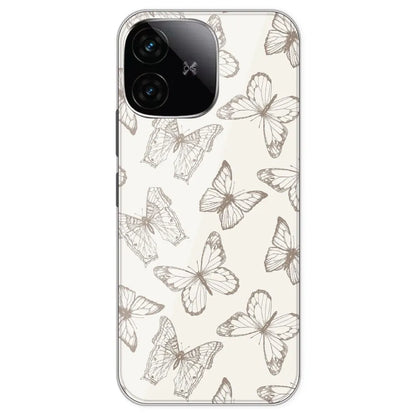White Butterflies - Printed Silicone Case For IQOO Neo 10R