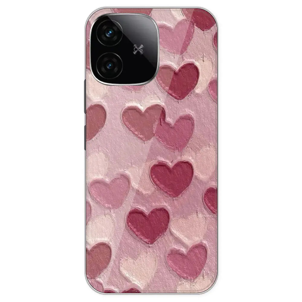 Pastel Hearts - Printed Silicone Case For IQOO Neo 10R