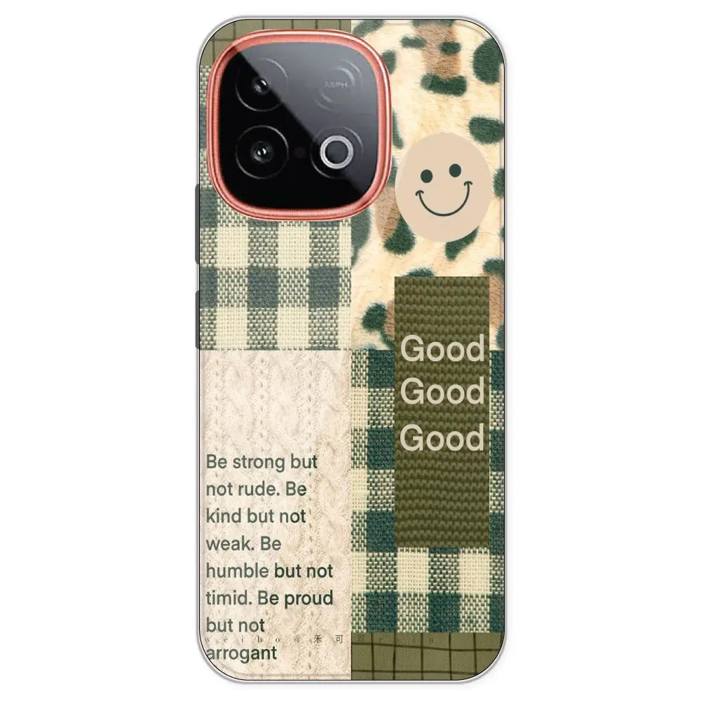 Patchwork Positivity - Printed Silicone Case For IQOO Neo 10