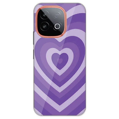 Purple Hearts - Printed Silicone Case For IQOO Neo 10