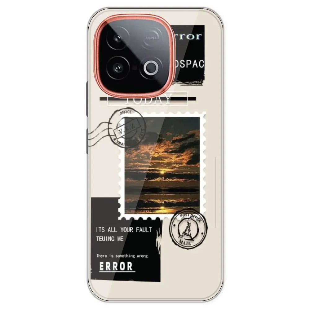 Post Card - Printed Silicone Case For IQOO Neo 10