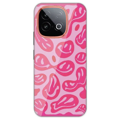 Pink Smilies - Printed Silicone Case For IQOO Neo 10