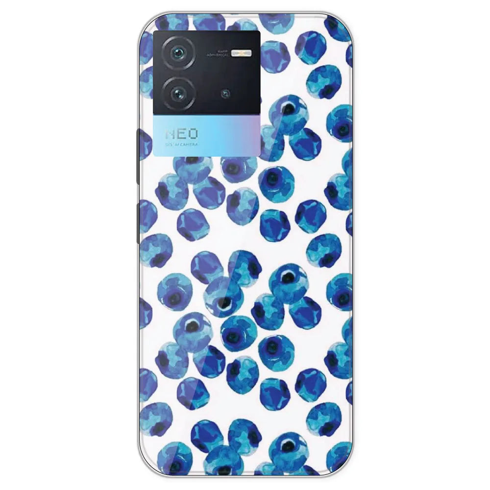 Blueberries - Printed Silicone Case For IQOO Neo 6