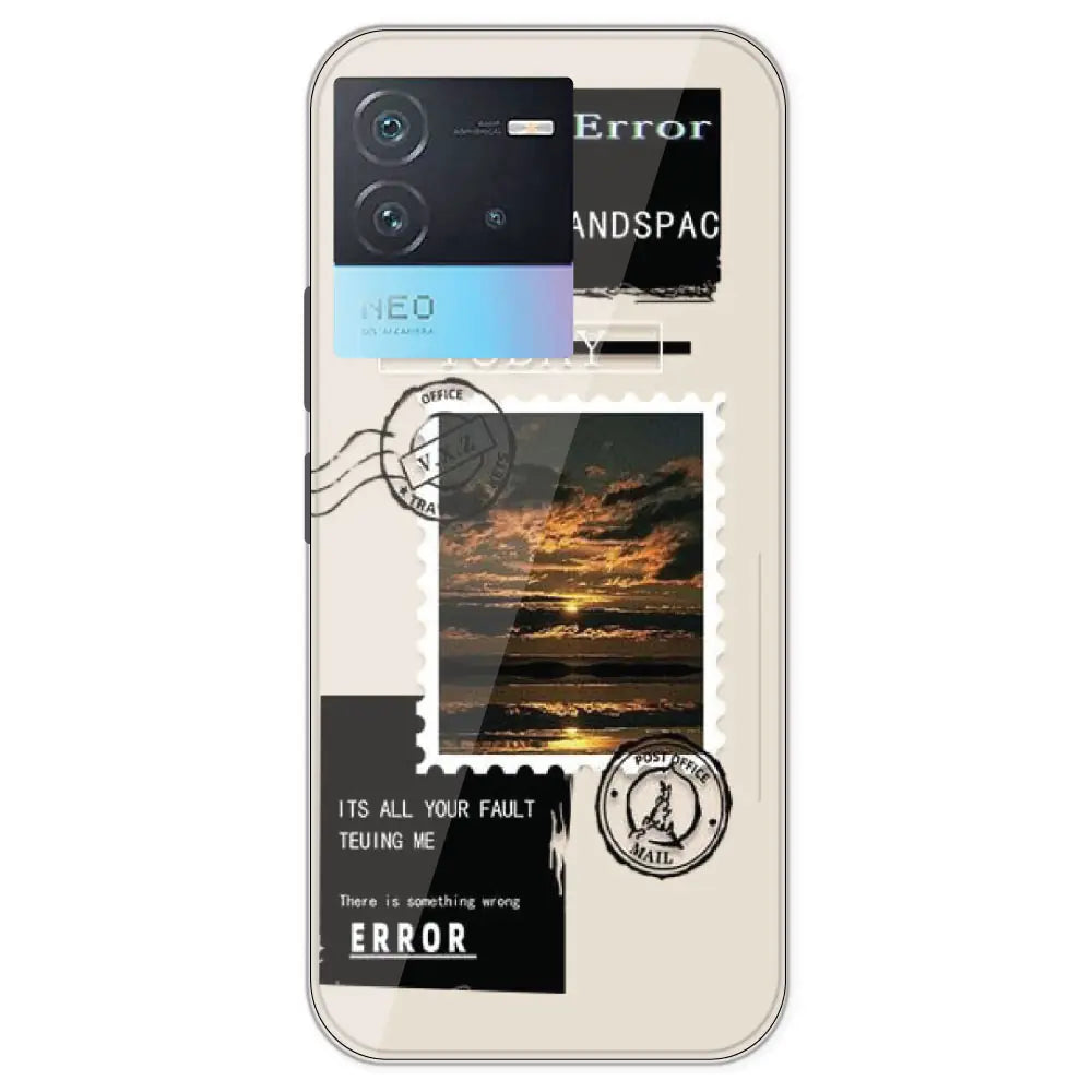 Post Card - Printed Silicone Case For IQOO Neo 6