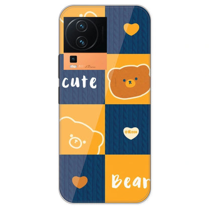 Cute Bear Collage - Printed Silicone Case For IQOO Neo 7 Pro
