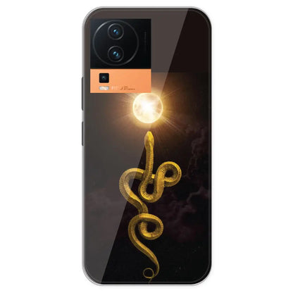 Golden Serpent - Printed Silicone Case For IQOO Neo 7 Pro