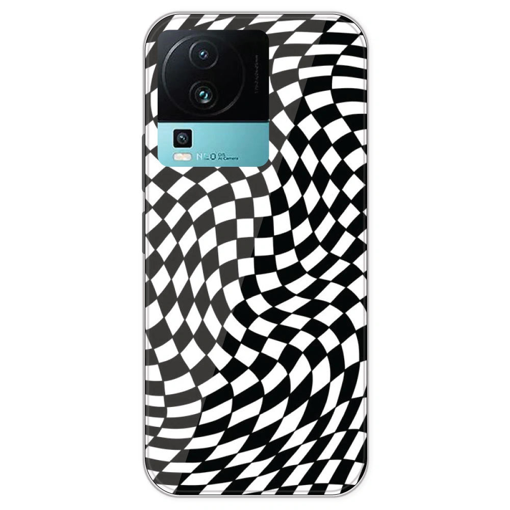 Checks - Printed Silicone Case For IQOO Neo 7