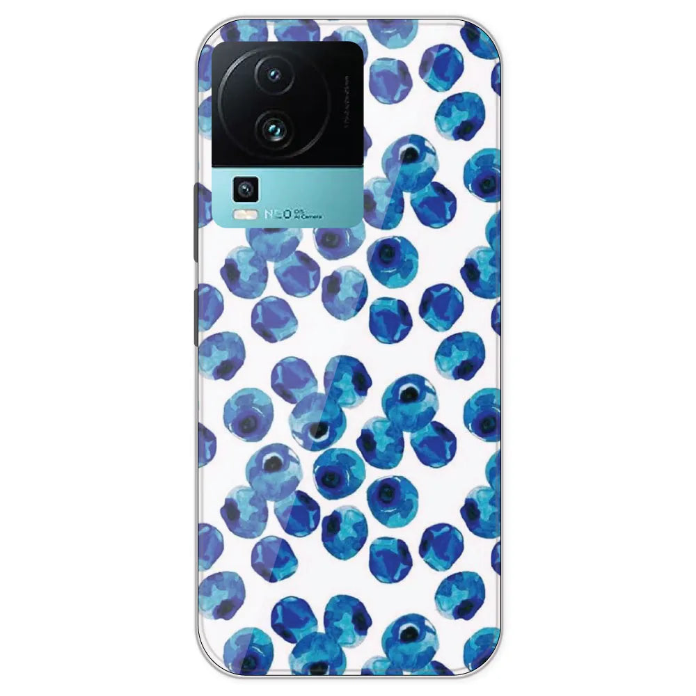 Blueberries - Printed Silicone Case For IQOO Neo 7