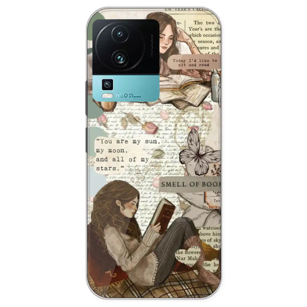 Book Collage - Printed Silicone Case For IQOO Neo 7