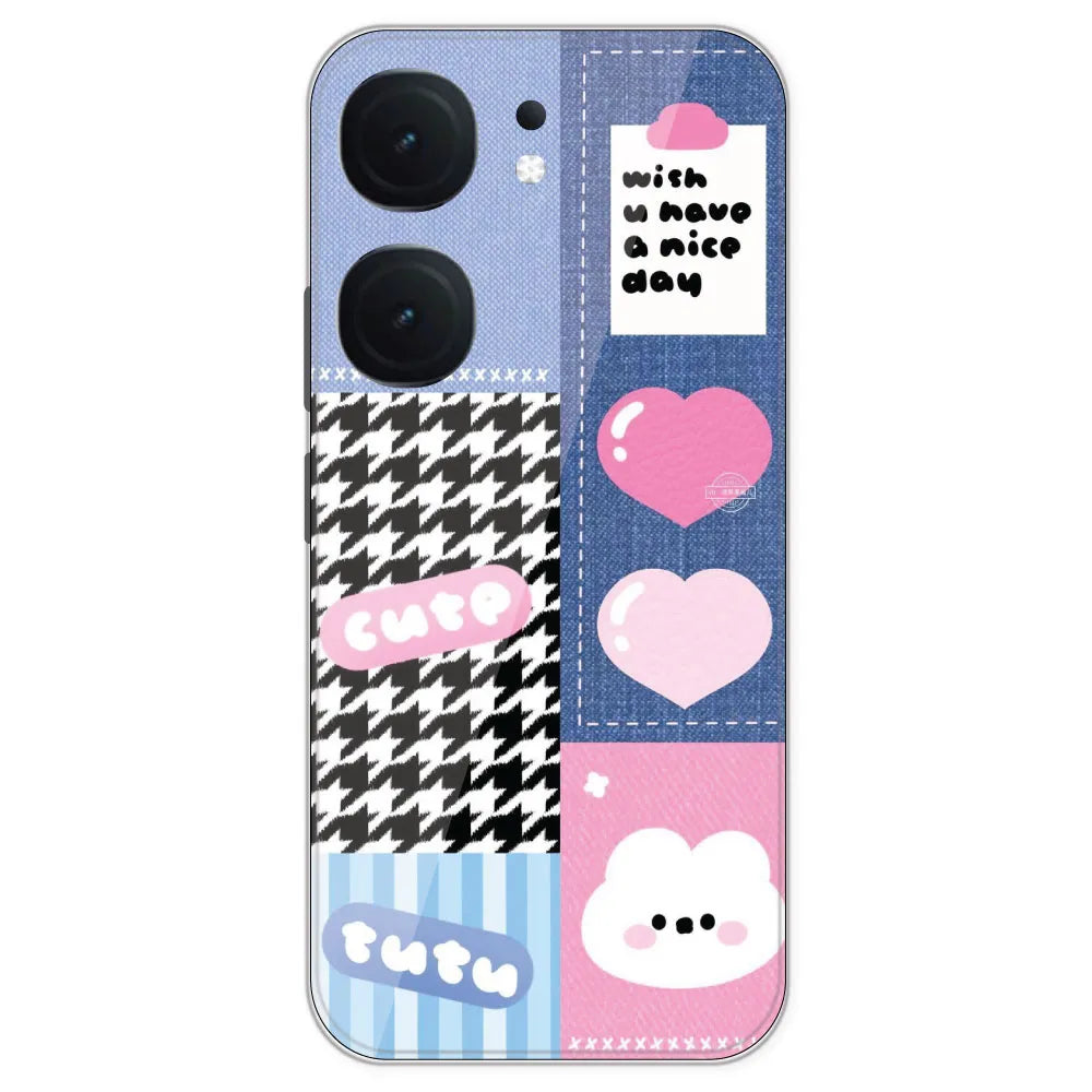 Cute Pink Bear Collage - Printed Silicone Case For IQOO Neo 9 Pro