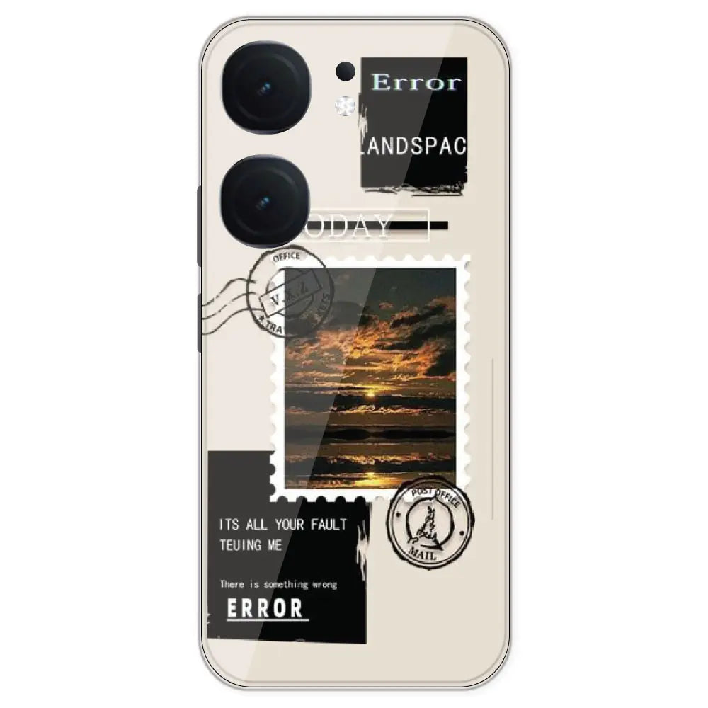 Post Card - Printed Silicone Case For IQOO Neo 9 Pro