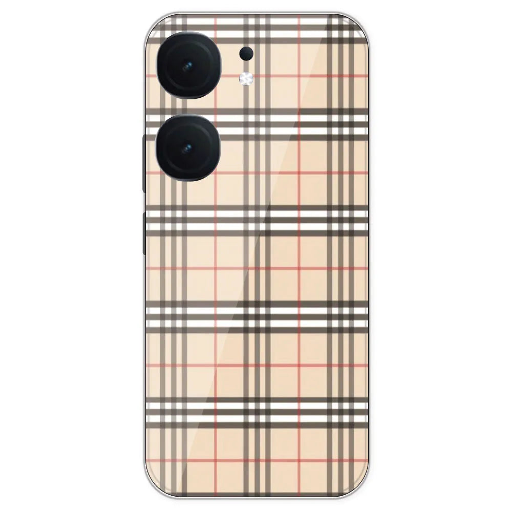 Yellow Checks - Printed Silicone Case For IQOO Neo 9 Pro