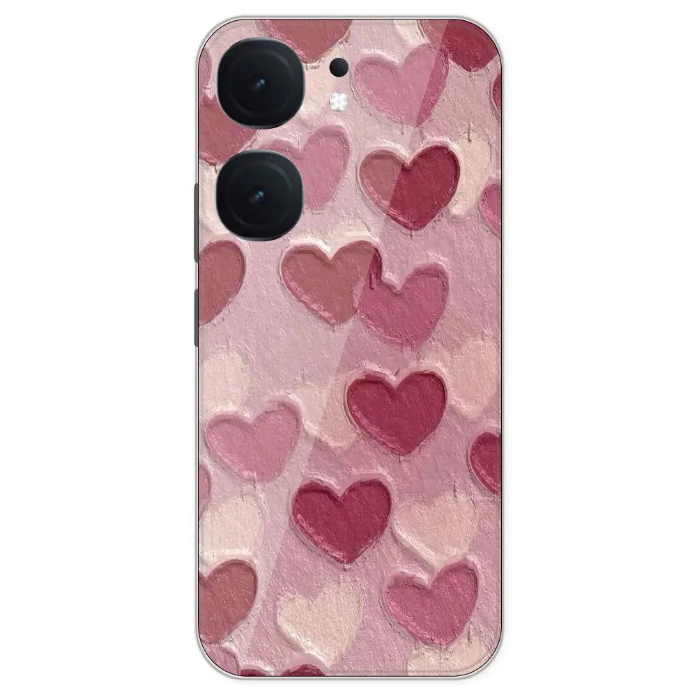Pastel Hearts - Printed Silicone Case For IQOO Neo 9 Pro