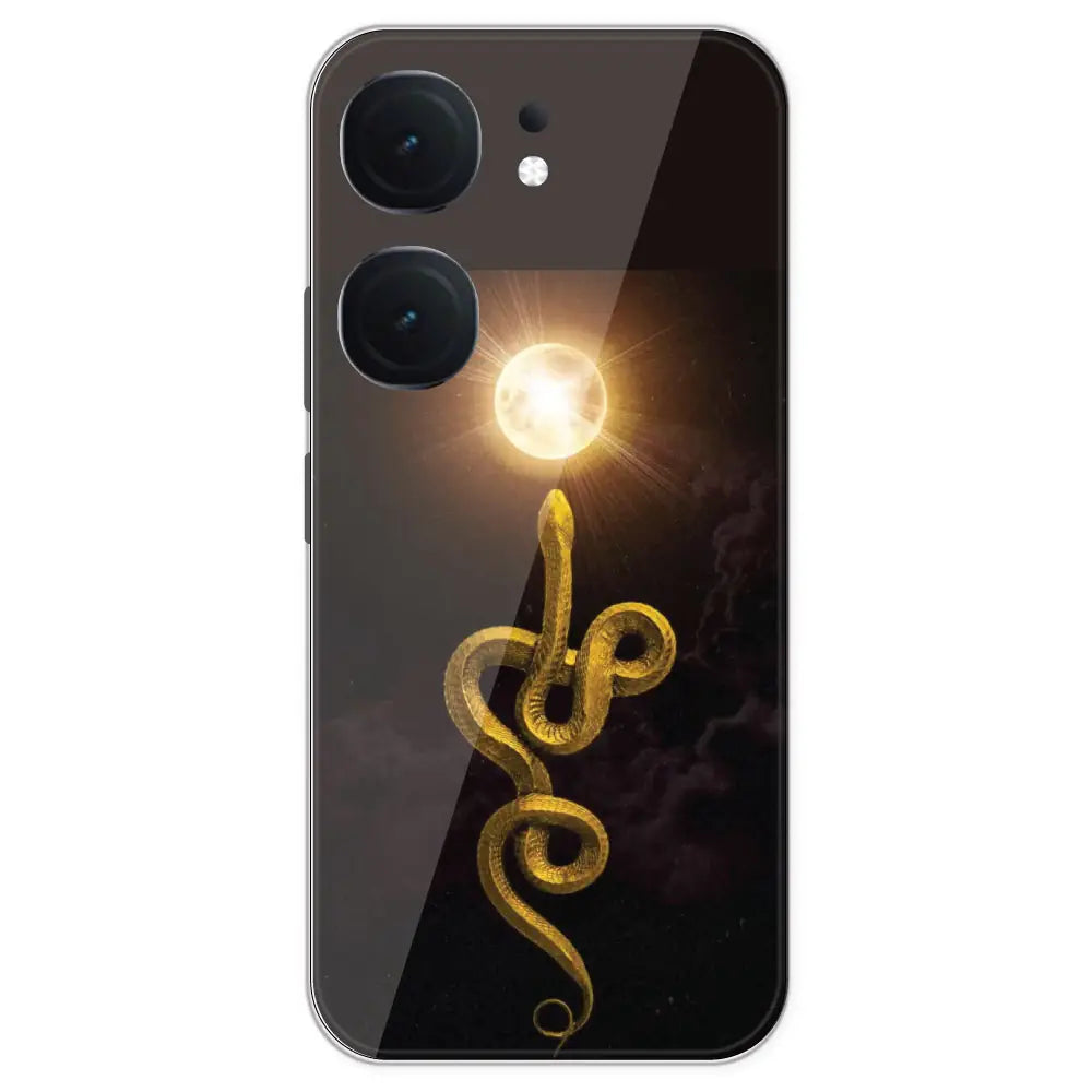 Golden Serpent - Printed Silicone Case For IQOO Neo 9 Pro